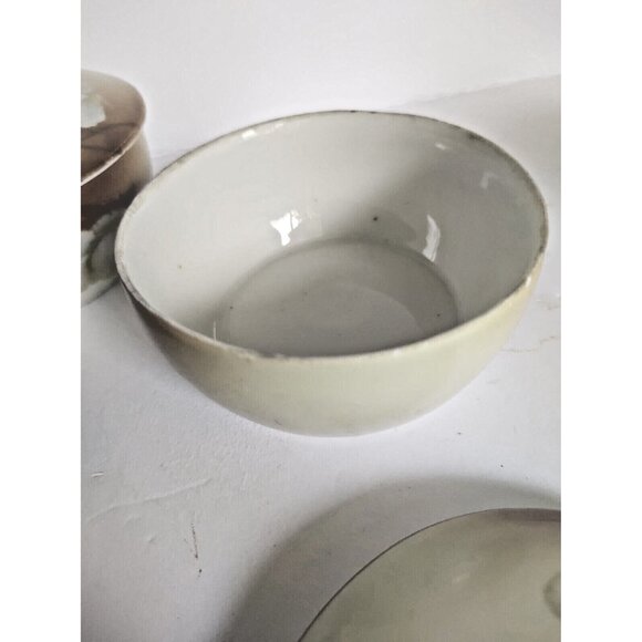 Vintage R S Germany Porcelain Hair Receiver "Set" Hand Painted 1930's - Picture 9 of 11